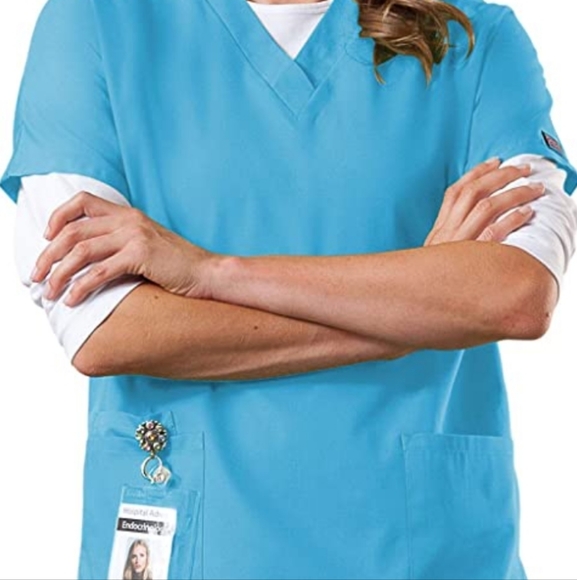 Cherokee Small Turquoise Blue Scrubs - Picture 6 of 6